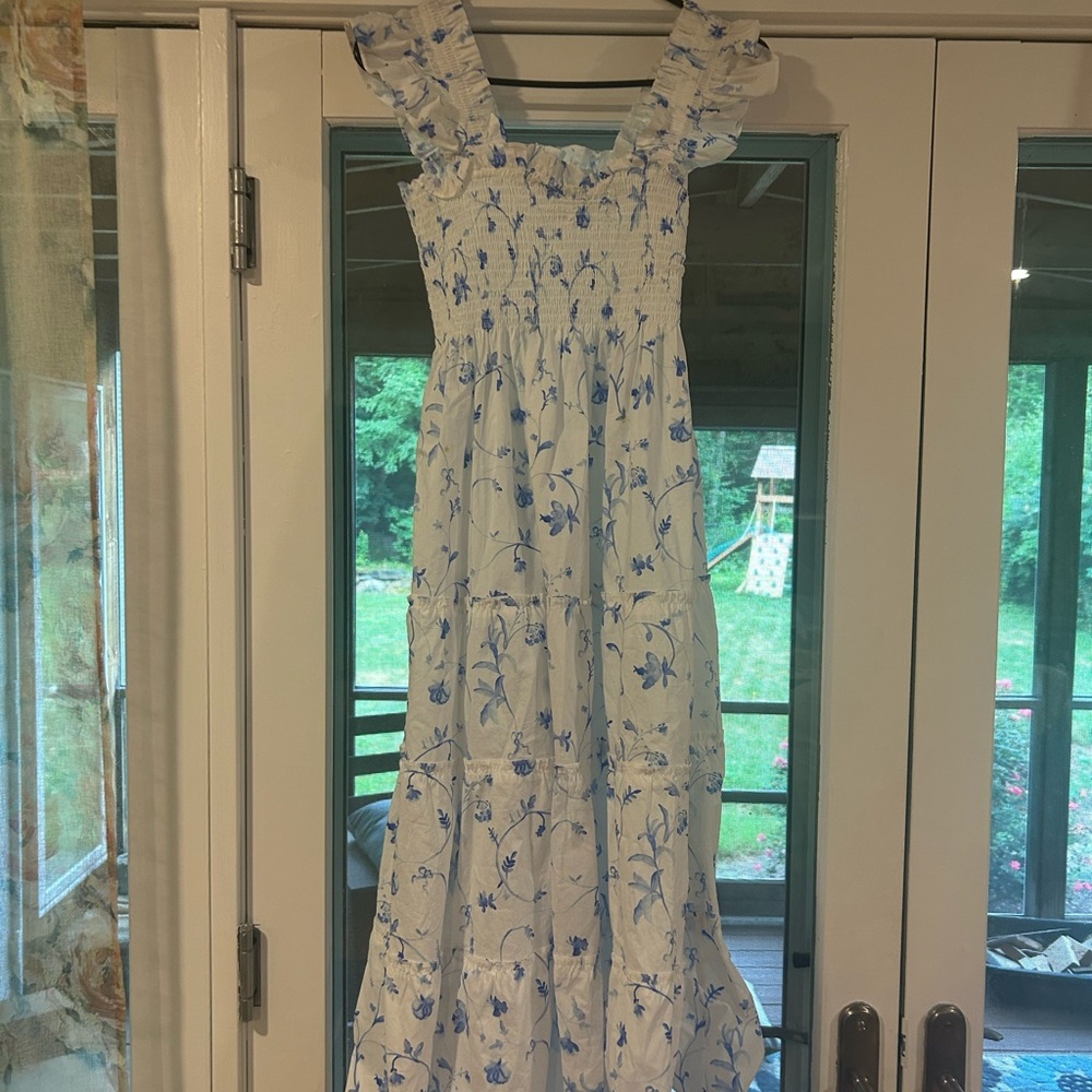 Hill House Blue Floral Maxi Nap Dress